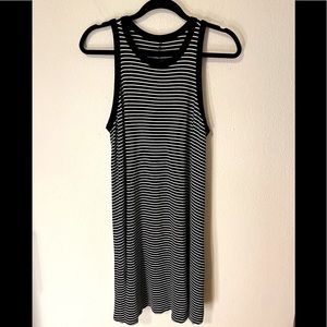 A New Day black and white striped tank dress. Size L. New without tags.